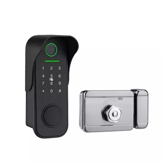 Tuya Smart lock Waterproof Fingerprint Double Rim Lock APP Card Digital Code Electronic Smart Door Lock ,Flexible Password Options