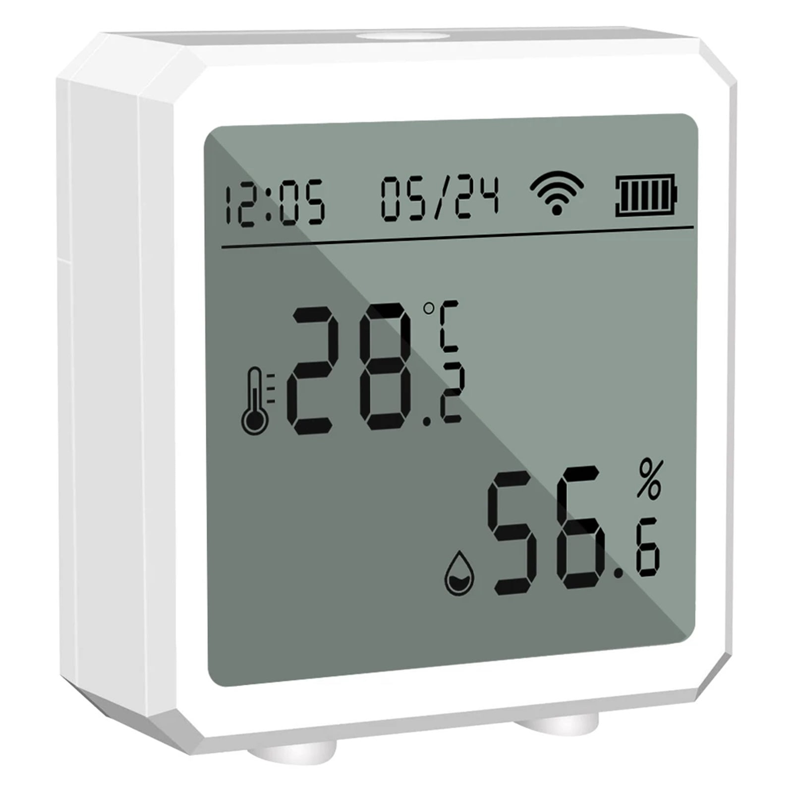 Tuya Temperature Humidity Sensor Smart Home Thermo-hygrometer Digital Display Thermometer Monitor Weather Station Clock ,High Precision
