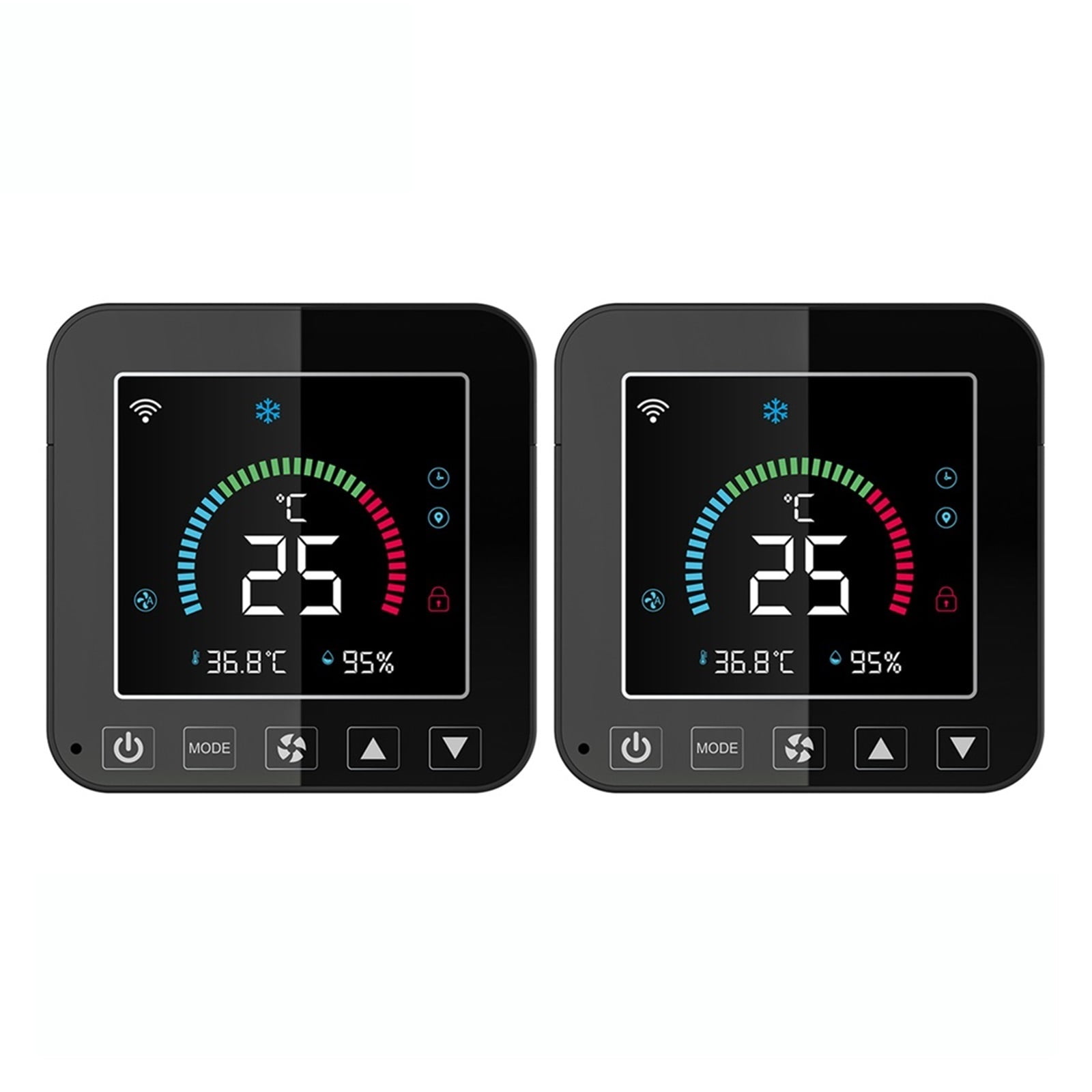 Tuya Thermostat, Air Conditioner Temperature Humidity Infrared Controller, USB Power LCD Touch Screen ,Temperature calibrating
