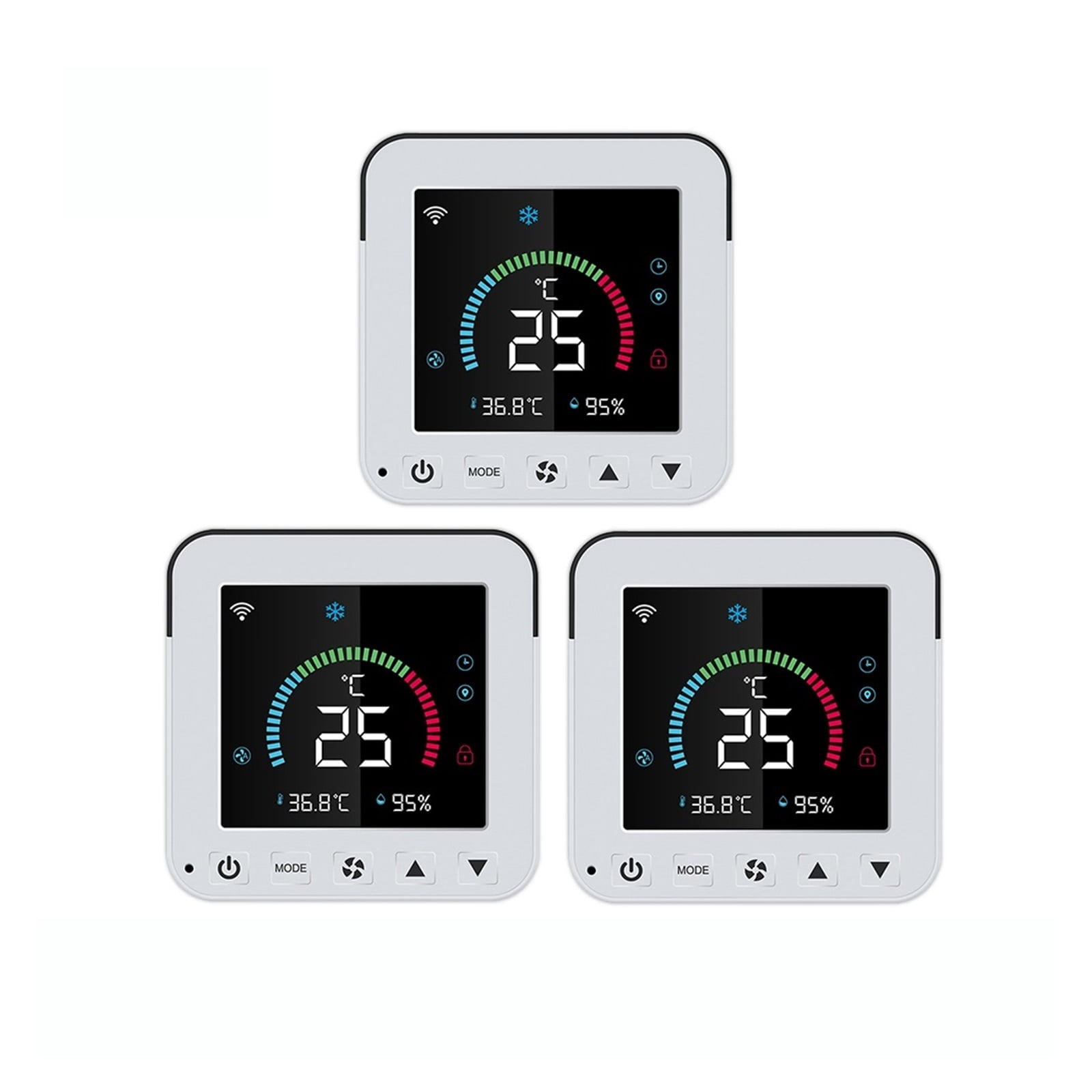 Tuya Thermostat, Air Conditioner Temperature Humidity Infrared Controller, USB Power LCD Touch Screen ,Temperature calibrating