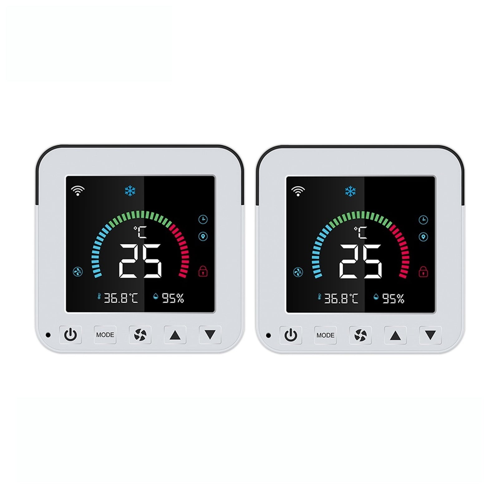 Tuya Thermostat, Air Conditioner Temperature Humidity Infrared Controller, USB Power LCD Touch Screen ,Temperature calibrating