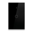 thumbnail image 1 of Tuya US Plug WiFi Smart Wall Switch 1 Gang No Neutral Wire Touch Sensor LED Light Switches Smart Home Black, 1 of 7