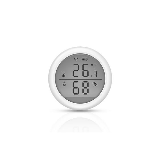 Tuya WIFI Temperature And Humidity Sensor,Fahrenheit And Celsius LCD Display Works With Alexa Google Assistant Smart Life ,Accuracy Temperature Humidity