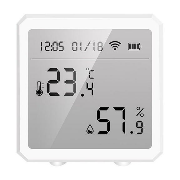 Tuya WIFI Temperature Humidity Sensor Indoor Hygrometer Thermometer Detector Smart Life Remote Control Mobile Phone Remote Control ,Easy to Operate