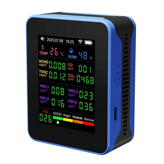 Tuya WiFi 16 in 1 Air Quality Monitor Multifunction PM2.5 PM10 HCHO TVOC CO Carbon Dioxide Screen Display Air Detector A