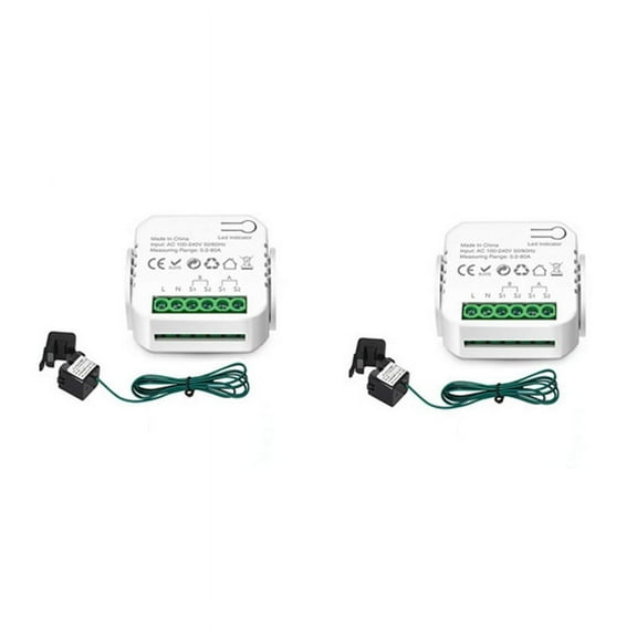 Tuya WiFi 80A Smart Meter Digital  Meter Current Transformer Solar PV Power Production Consumption Monitor