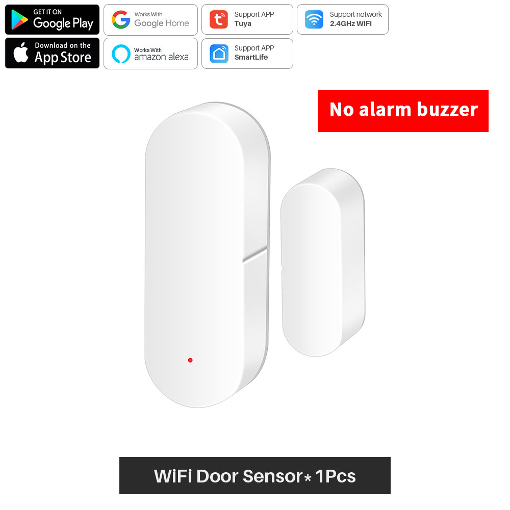 Tuya WiFi Door Sensor With Sound Alarm Window Open/Closed Detector