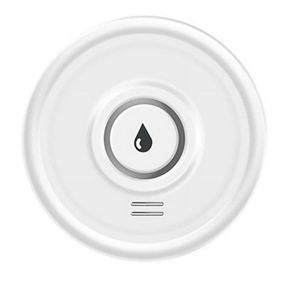 Tuya WiFi Flood Sensor Smart Life App Water Leak Sensor Detection Loudly Sound Alarm Linkage Alert Application,1 x Water leak detector (without 2 AAA batteries),White