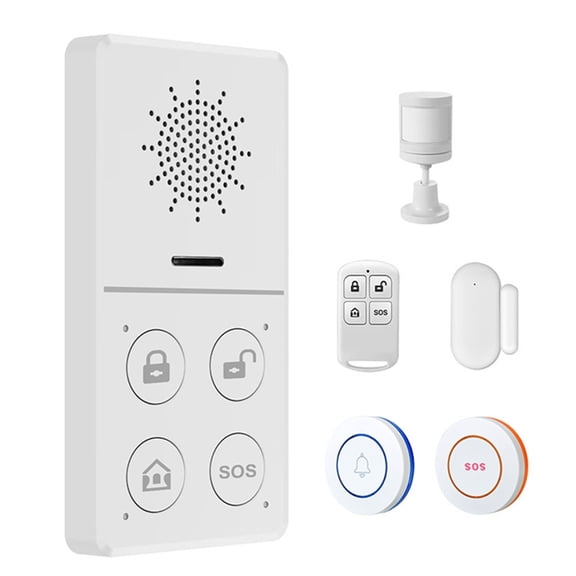 Tuya WiFi Home Security Systems Wireless Burglar Alarms with Motion Sensor Window Sensor Door Sensor Smart APP Control