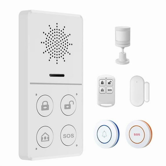 Tuya WiFi Home Security Systems Wireless Burglar Alarms with Motion Sensor Window Sensor Door Sensor Smart APP Control