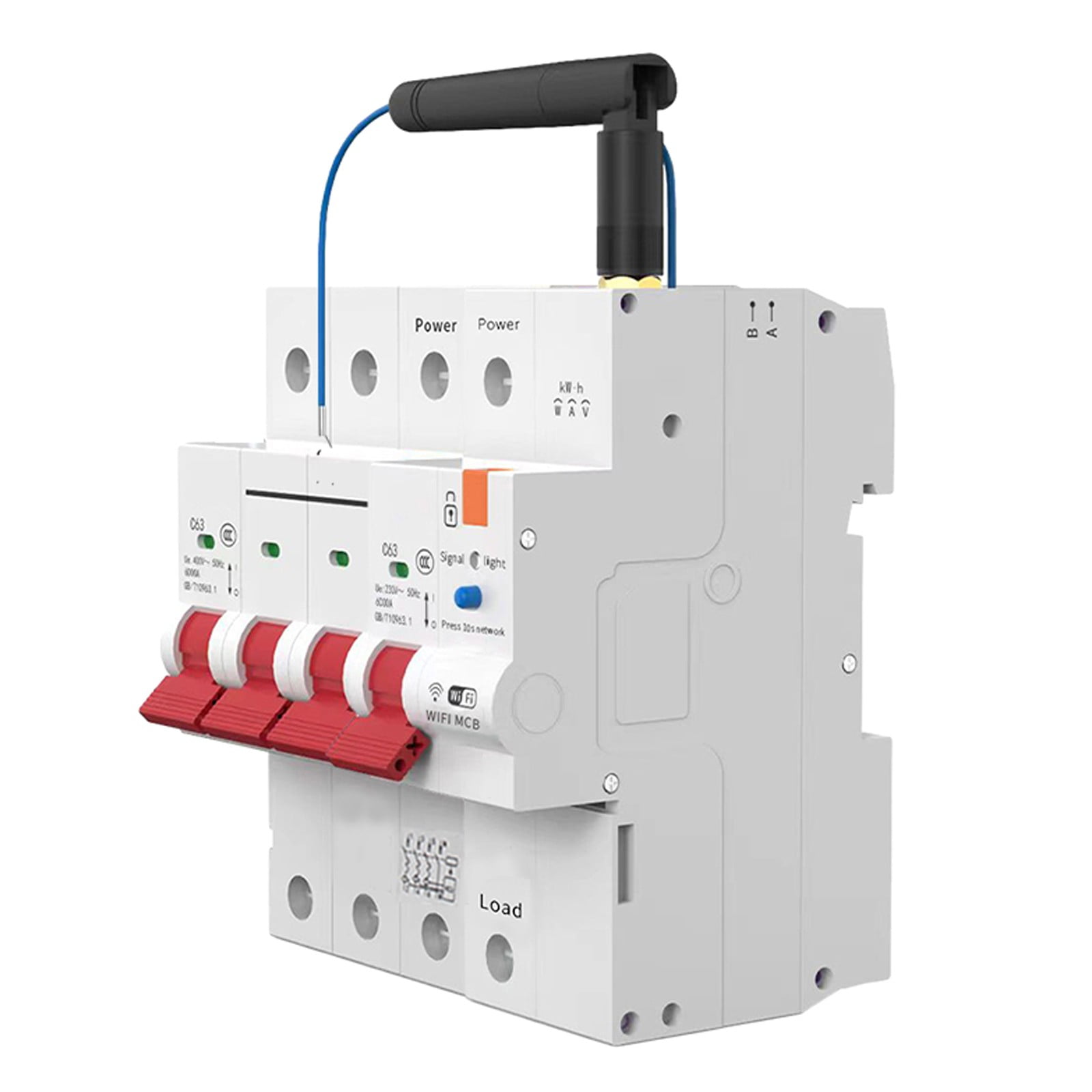 Tuya WiFi Smart Circuit Breaker with Metering 1P-4P 63A