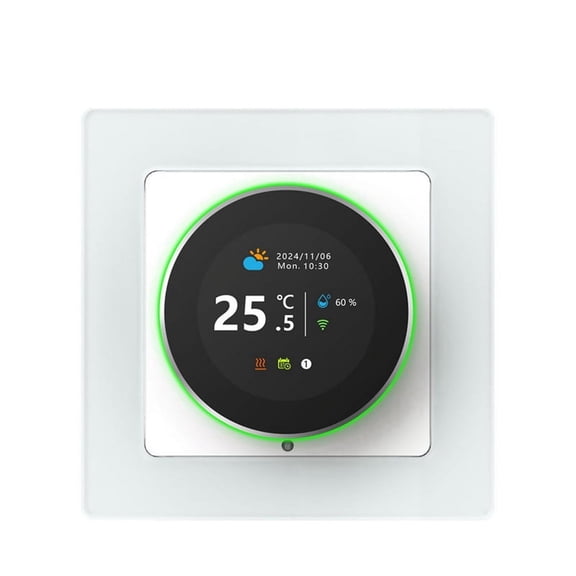 Tuya WiFi Smart Knob Thermostat for Electric Floor Heating - 16A, App Control, Remote Scheduling, Box Pack