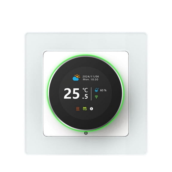 Tuya WiFi Smart Knob Thermostat for Water/Gas Boiler, Programmable Remote Temperature Controller