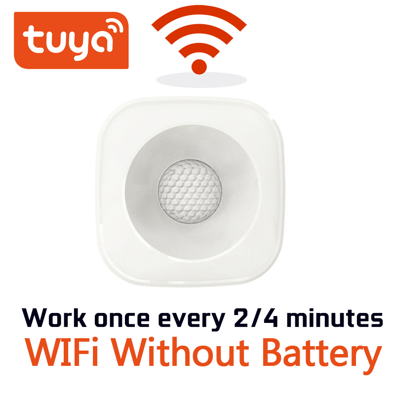 Tuya WiFi Smart PIR Motion Sensor USB Power Wireless Infrared Detector