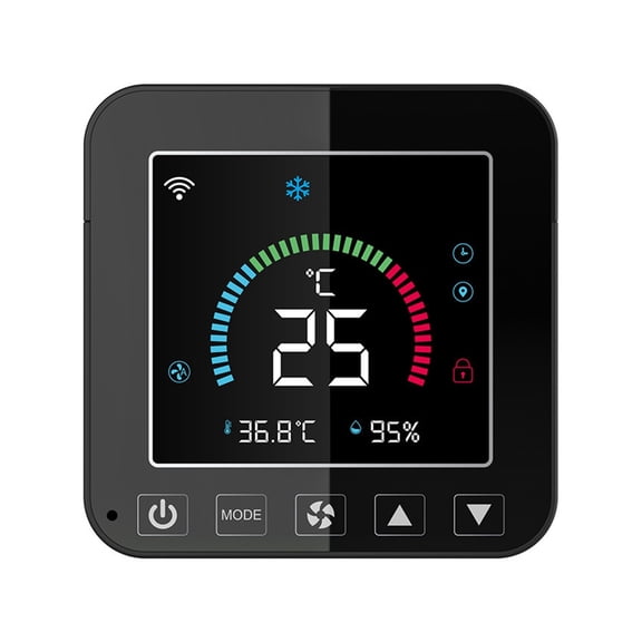 Tuya WiFi Smart Temperature And Humidity Color Screen Infrared Thermostat Air Conditioning Thermostat Screen Display Infrared Thermostat ,Easy to Use