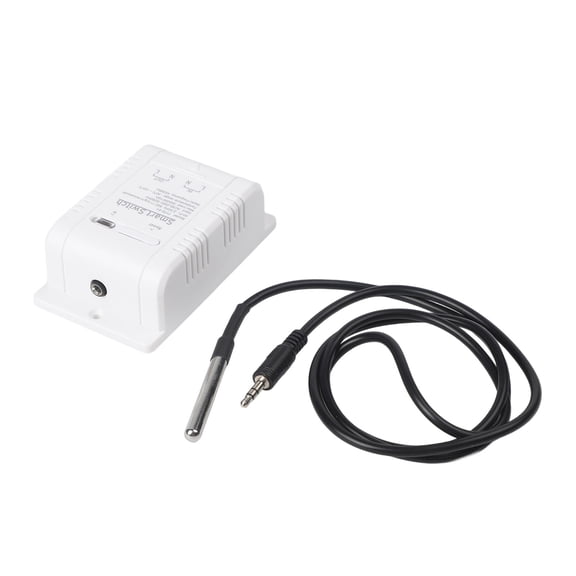 For Tuya WiFi Smart/Temperature Control Switch With Waterproof Stainless Steel Sensor, APP Remote ON/OFF, Real-Time Power Monitoring, Countdown Timer And Auto Mode For Smart/Life Home Automation
