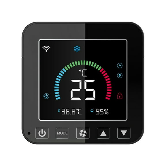 Tuya WiFi Smart Temperature And Humidity Color Screen Infrared Thermostat Air Conditioning Thermostat Screen Display Infrared Thermostat ,Easy to Operate