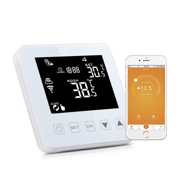 Tuya WiFi Smart Thermostat Electric Floor Heating Water/Gas Boiler Temperature Remote Controller Mobile Phone APP ,Easy to Install