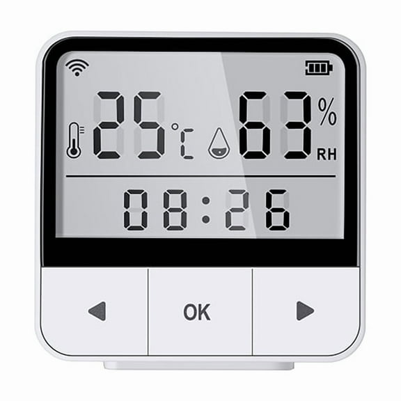 Tuya WiFi Temperature Humidity Sensor With Alarm APP Voice Control Smart Indoor Thermometer Wireless ,Easy to Operate