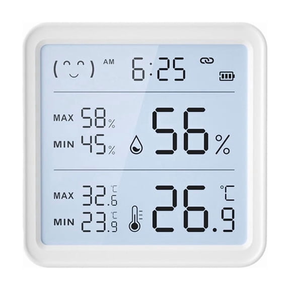 Tuya WiFi Temperature Humidity Sensor for Smart Home Backlight Hygrometer Thermometer APP Remote Control