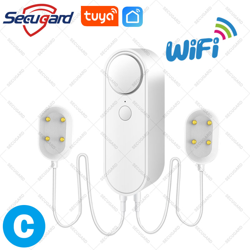 Tuya WiFi Water Level Sensor Sound Alarm Leak Detector Smart Home Alert