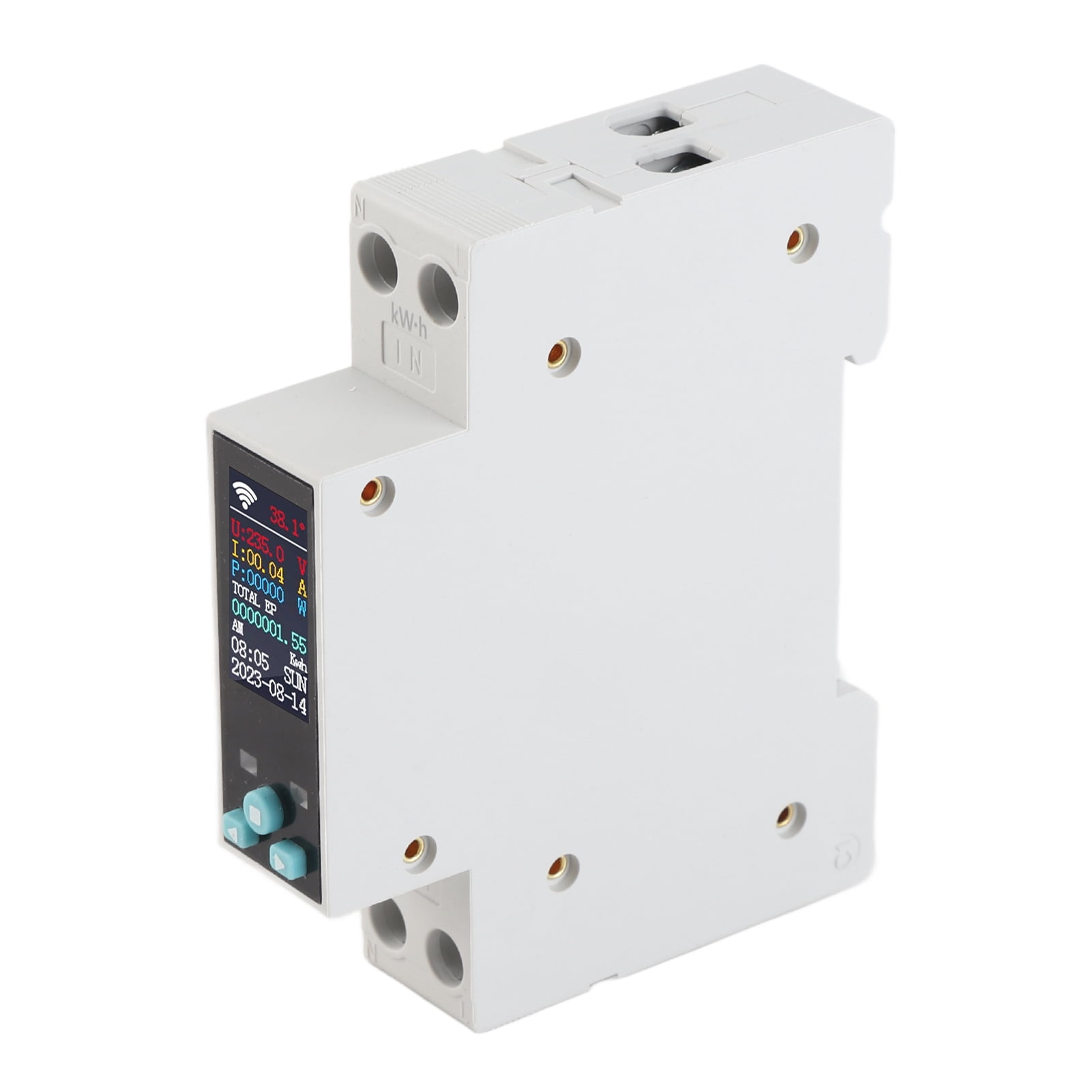 For For Tuya Wifi 35mm DIN RAIL Switch Intelligent Meter Circuit Breaker LED Energy Meter KWh Power Timer Relay APP Control With Metering And Prepaid Function