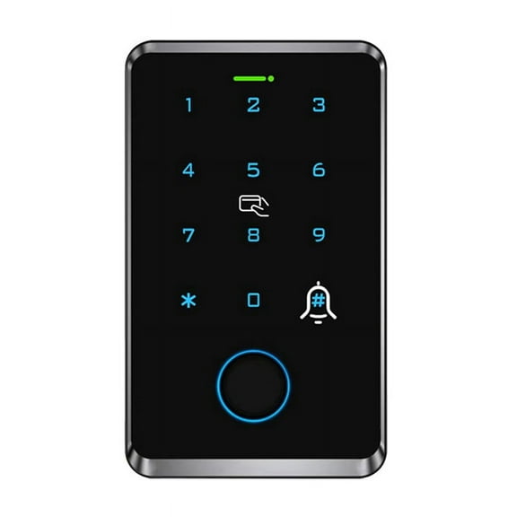 Tuya Wifi Fingerprint Access Control Keypad Outdoor Remote Door Opener Master Card App Temporary Password Interlock1 x Access control machine (ID/IC dual-frequency card swiping)
