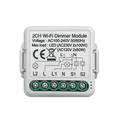 Tuya Wifi Smart Dimmer Switch Module 10A Support 2 Way Control 2 Gang