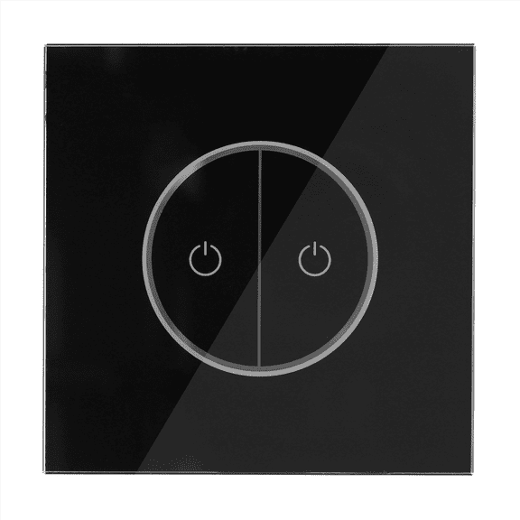 Tuya Wifi Smart Switch Two-Way Touch Light Switch Wall Glass Panel Switch European Standard National Standard Universal