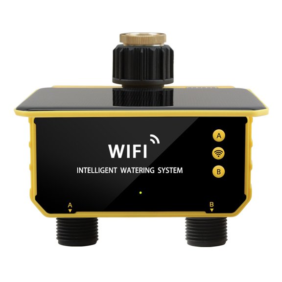 Tuya Wifi Solar Irrigation Timer Smart Automatic Control Irrigation System Outdoor Water Timer Garden Watering Tool