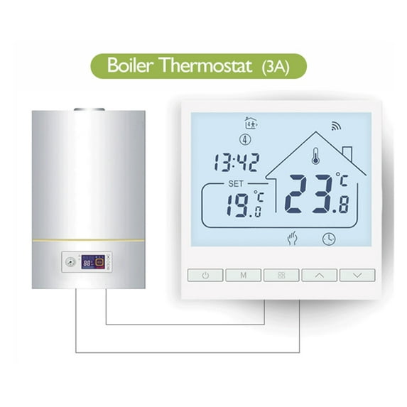 Tuya Wifi Thermostat For Gas Boiler Heating Smart Room Temperature Controller Programmable Works With Alexa Alice Google ,Easy to Operate