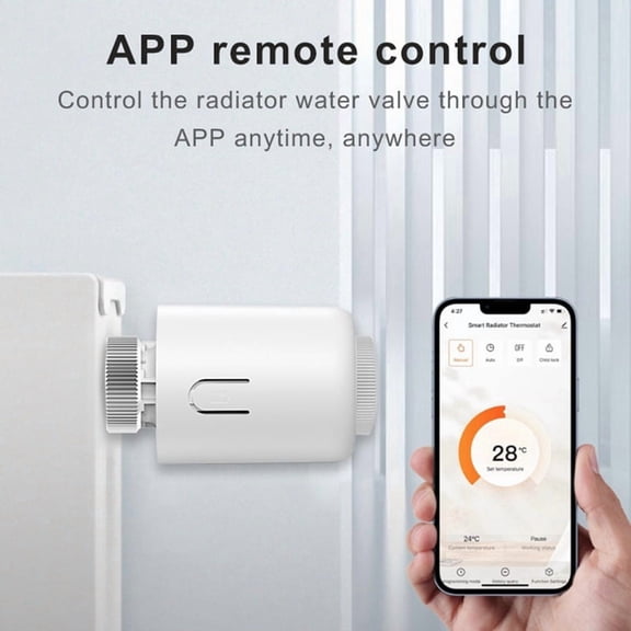 Tuya Wireless ZigBee Temperature Control Valve Radiator Actuator Intelligent TRV Temperature Control Valve 4 Pack