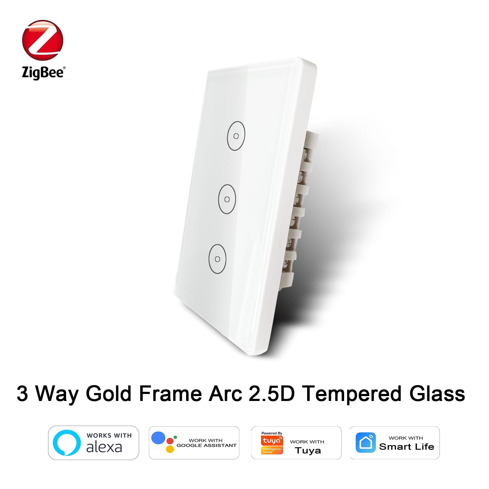 Tuya ZigBee 3.0 Hub/Wired Gateway Smart Home Bridge Compatible with Alexa and Google Home Assistant Work with Tuya Smart/Smart Life App