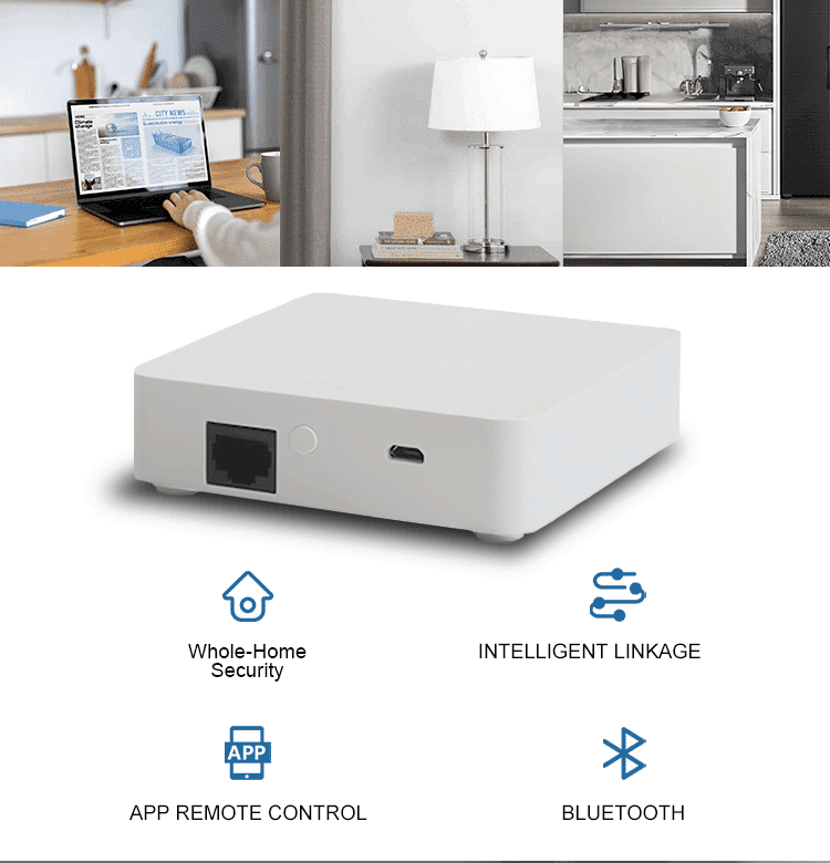 Tuya ZigBee 3.0 Hub/Wired Gateway Smart Home Bridge Compatible with Alexa and Google Home Assistant Work with Tuya Smart/Smart Life App