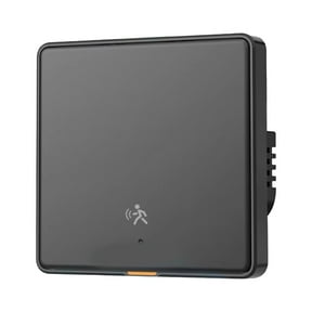 Tuya ZigBee 3.0 Smart Light Switch with 6M Radar Human Motion Detection Alarm Sensor No/Need Neutral Wire Switch Black