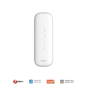 Tuya ZigBee 4-Button Smart Scene Switch | Portable Wireless Remote | 12 Scenarios, Battery-Powered for Home Automation