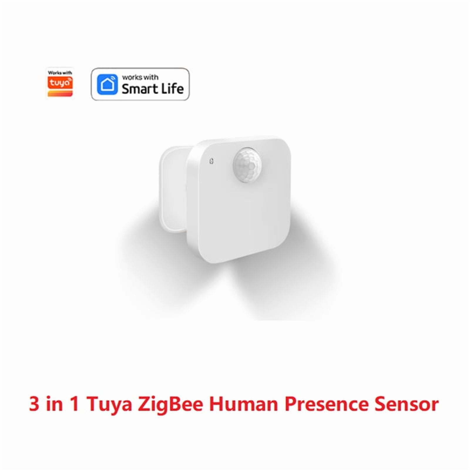 Tuya ZigBee Human Presence Sensor with Bracket Intelligent PIR+Radar+Brightness APP Control Smart Home Devices