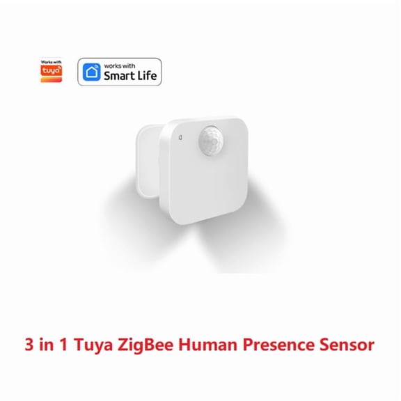 Tuya ZigBee Human Presence Sensor with Bracket Intelligent PIR+Radar+Brightness APP Control Smart Home Devices