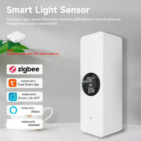Tuya ZigBee Light Sensor Luminance Sensor Beam Sensor Real-Time Luminance Detection Smart Home Automation App Control