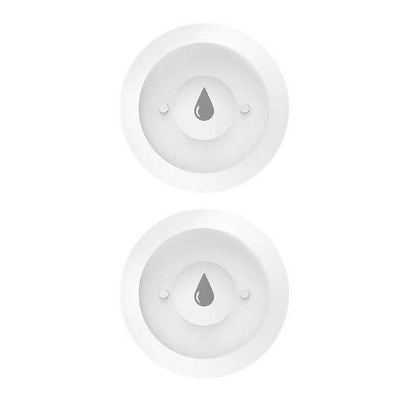 Tuya ZigBee Smart Water Leak Detector Flood Sensor Alert Immersion Alert Remote Monitoring Via Smart Life App,2 * Immersion Alert,White