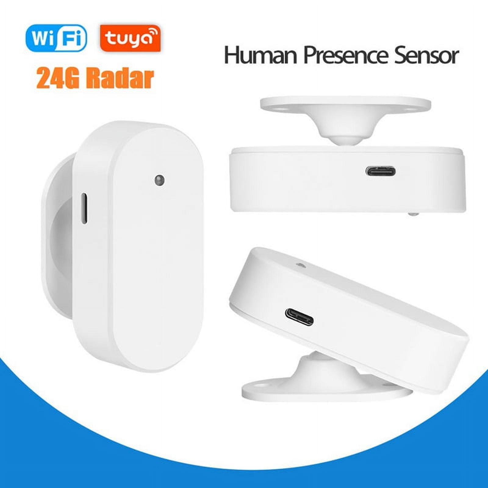 Tuya Zigbee 24G Millimeter Wave Human Presence Detector Radar Light Sensing Detector Sensor Motion Sensors Smart Home