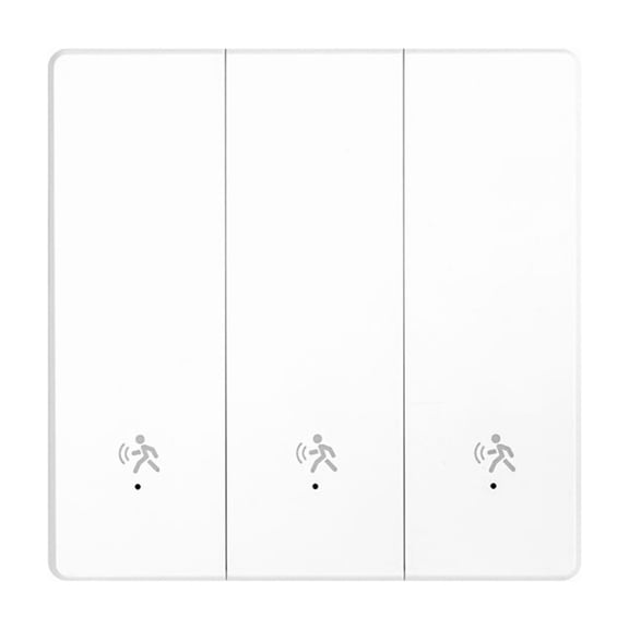 Tuya Zigbee 3.0 10GHz Millimeter-Wave Human Presence 3-Way Wall Switch, 110-240V, 300W, App Voice Control