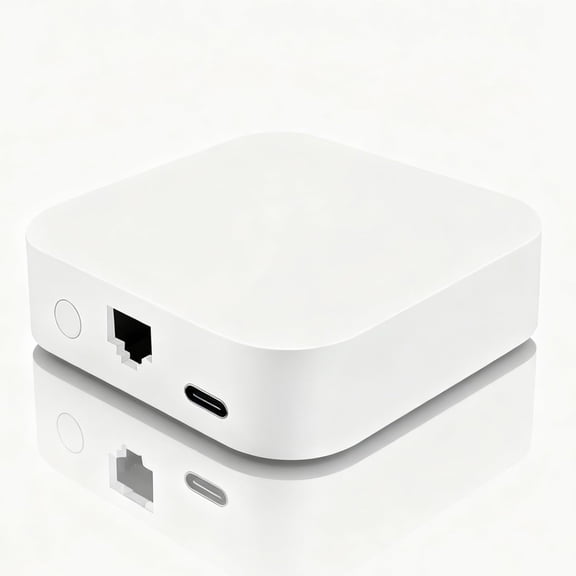 Tuya Zigbee 3.0 Wired Hub, PoE Gateway for Tuya Zigbee Devices, 2.4Ghz WiFi Only, Smart Home Bridge, Compatible with Alexa and Google Home Assistant, Work with Tuya Smart/Smart Life App