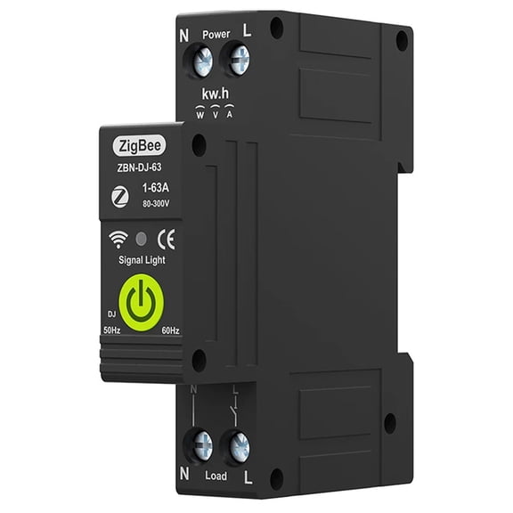 Tuya Zigbee Intelligent Circuit Breaker Timing Photovoltaic Bidirectional Metering  Meter Automatic Reclosing