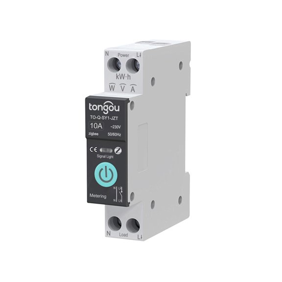 Tuya Zigbee Smart Circuit Breaker Switch 1P 10A 16A 25A 32A 40A 63A, DIN Rail Mini Wireless Remote Control, App-Based Smart Home Energy Management,Home Automation