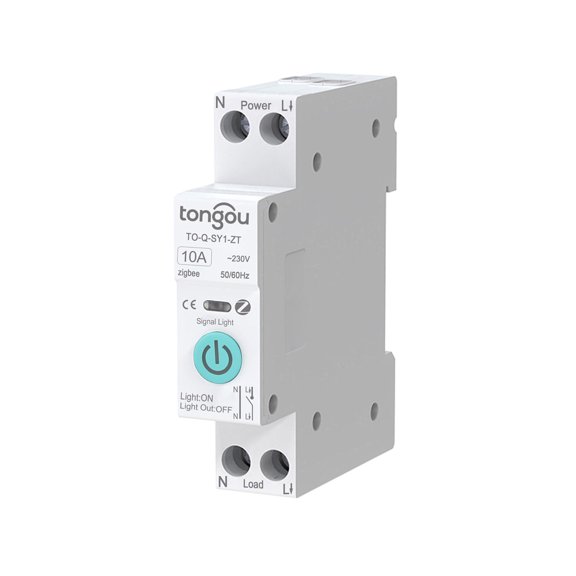 Tuya Zigbee Smart Circuit Breaker Switch 1P 10A 16A 25A 32A 40A 63A, DIN Rail Mini Wireless Remote Control, App-Based Smart Home Energy Management,Home Automation