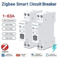thumbnail image 1 of Tuya Zigbee Smart Circuit Breaker With Metering 1p 63a Din Rail For Smart Home Wireless Remote Control Switch By Smart Life App, 1 of 5