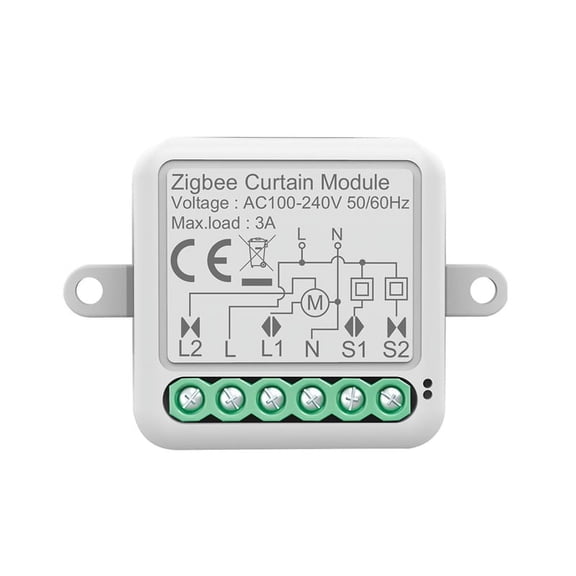 Tuya Zigbee Smart Curtain Switch Module Intelligent Circuit Breaker Support APP Remote Control for Curtain Switch