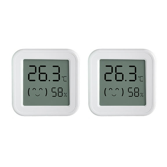 Tuya Zigbee Temperature Humidity Sensor with LCD Screen Smart APP Monitor Real-Time Remotely for / Home 2PCS