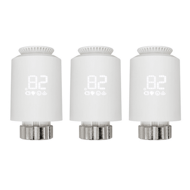Tuya Zigbee Thermostatic Radiator Valves Intelligent Wireless Mobilephone App Control Home Heating Thermostat Temperature Controller Radiator Thermostat Compatible with Amazon Alexa Google Home
